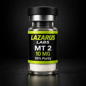 Lazarus Labs MELANOTAN II 10 MG product vial.