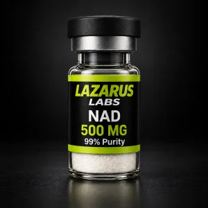 Lazarus Labs NAD+ 500 MG product vial.